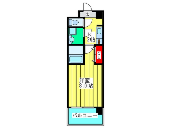 ドゥーエ森ノ宮の物件間取画像